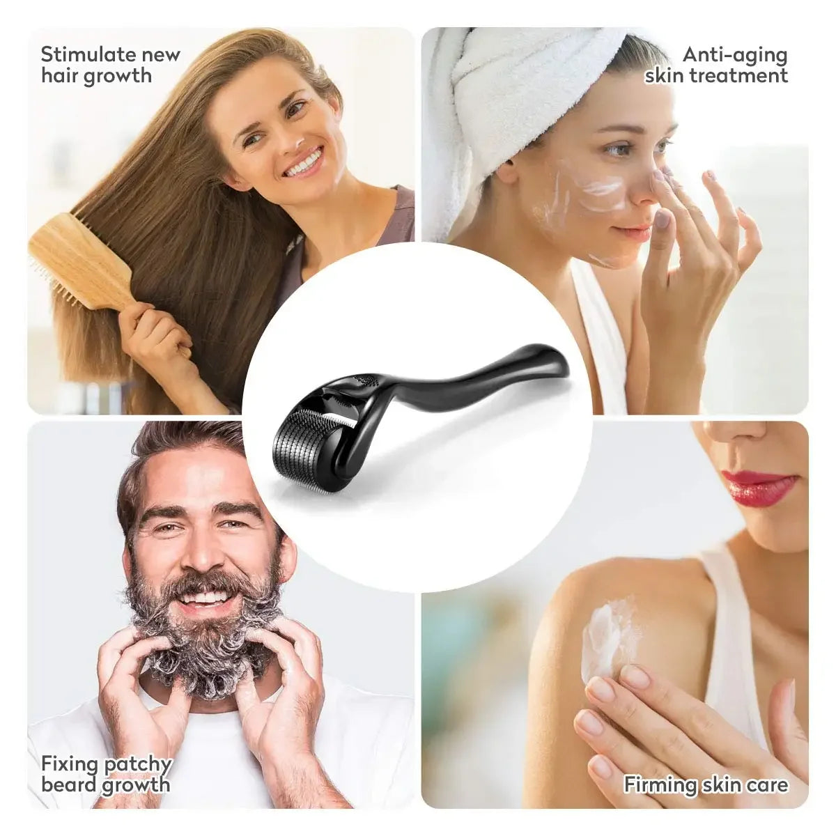 540 Derma Roller Skin Care Needle Micro Dermaroller Professional Derma Roller For Hair Growth Beard Growth Facial Beauty Roller